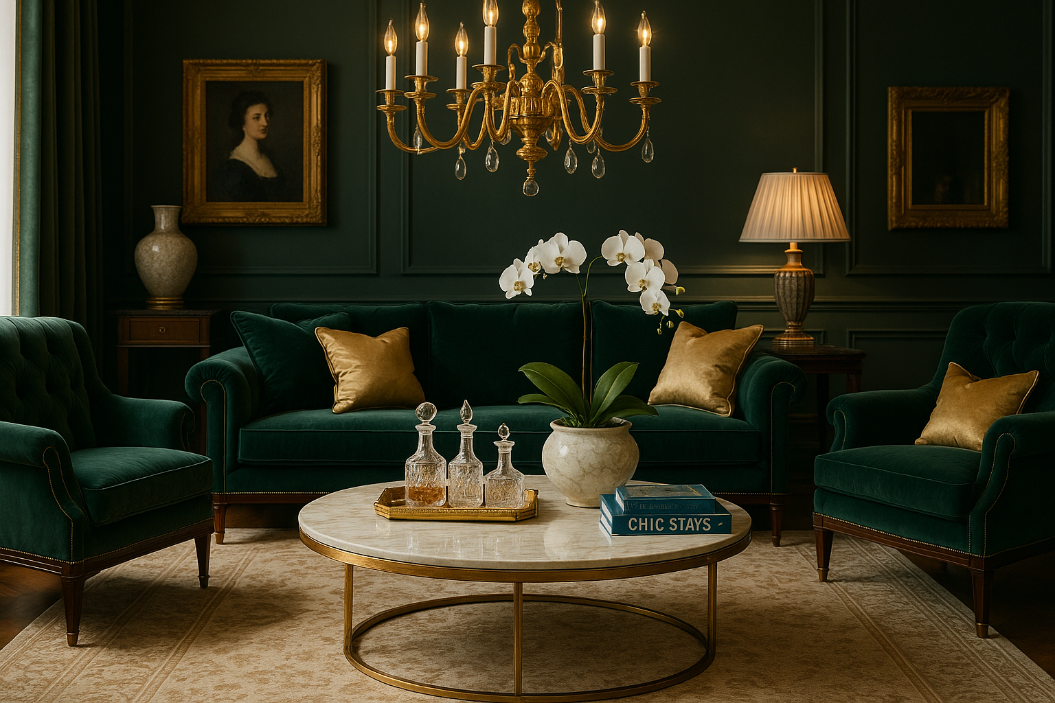 a luxurios style that harmoniously integrates rafined accessories and sophisticated interior design pieces