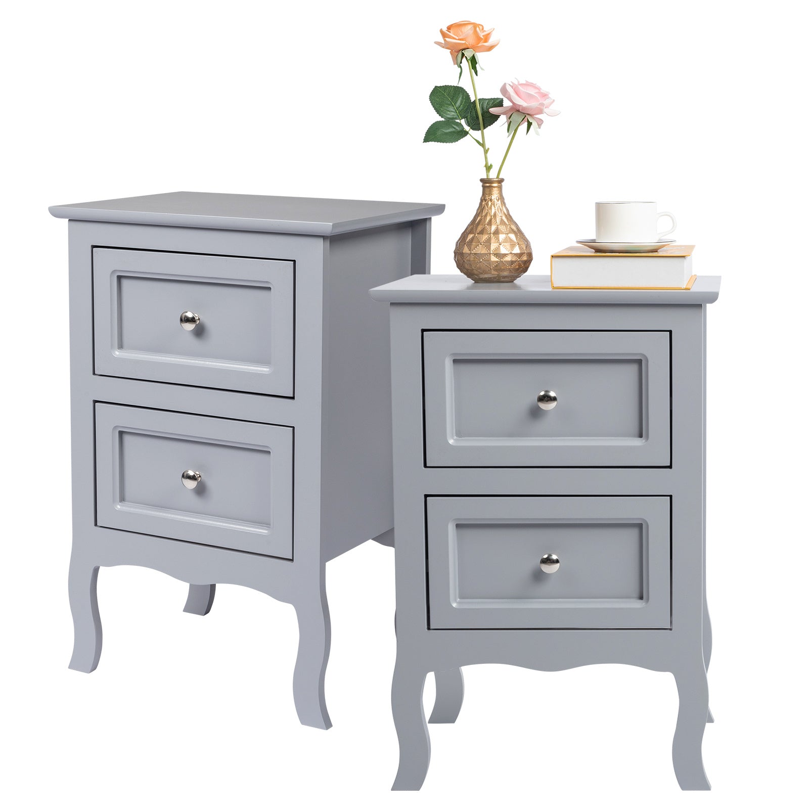 American pastoral  two drawers bedside table