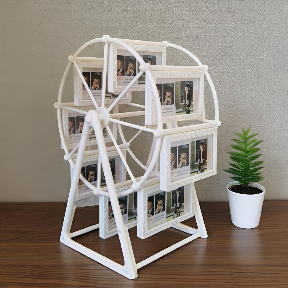 Vintage Rotating Ferris Wheel Photo Frame - 8pcs of 4-Inch Frames