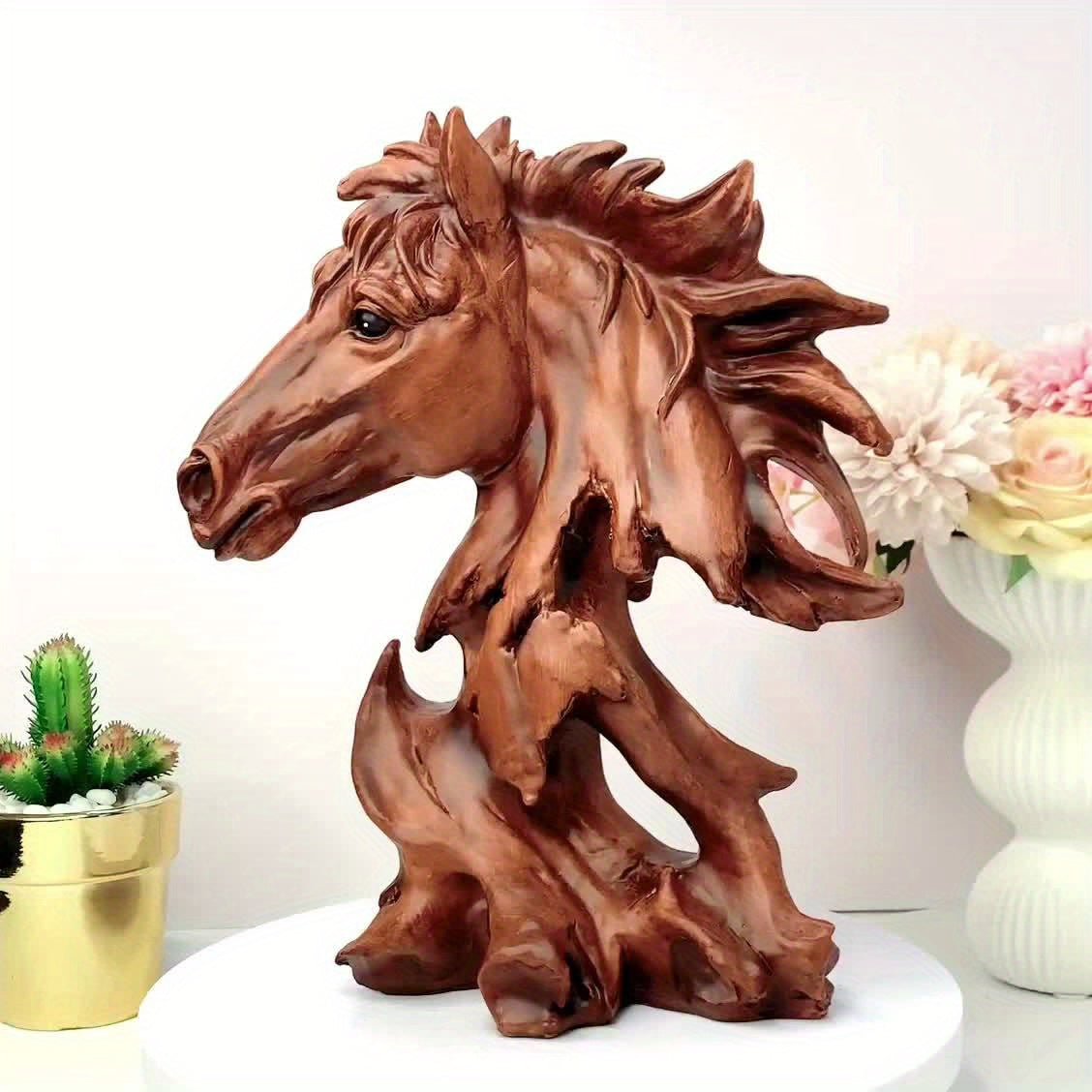 Vintage Style Resin Horse Sculpture
