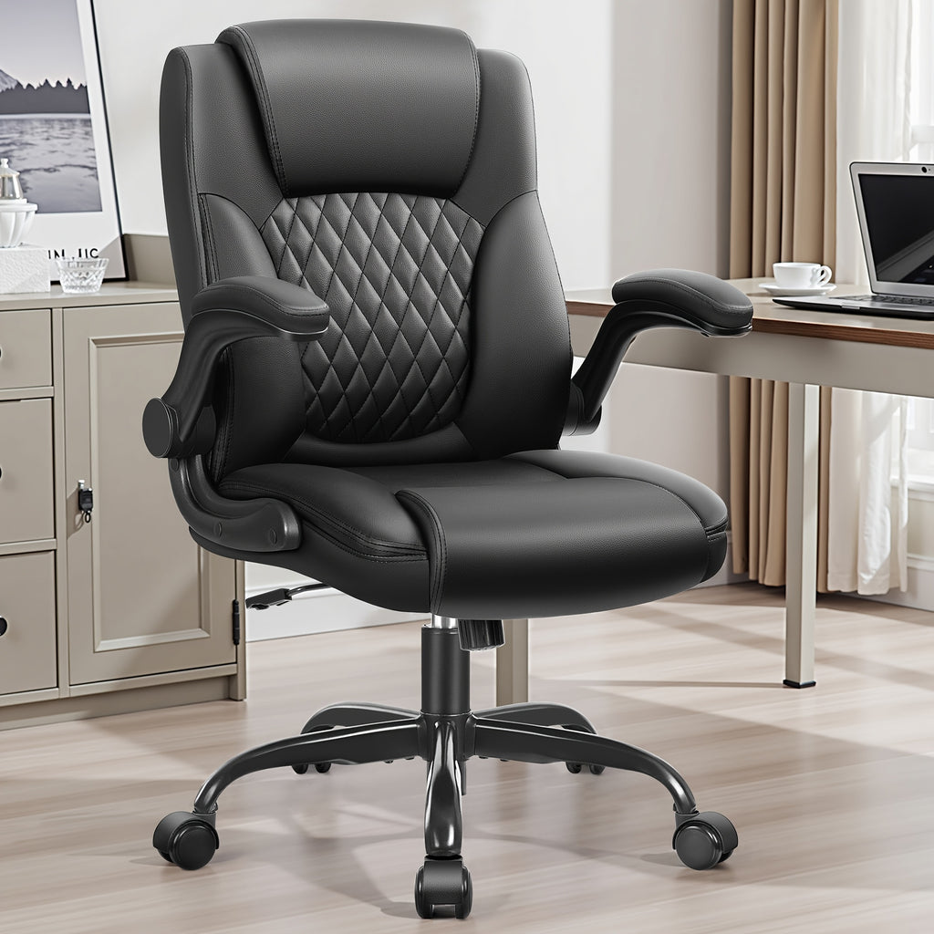 Home Computer Desk Chair, Ergonomic Back Support, 360° Free Rotation