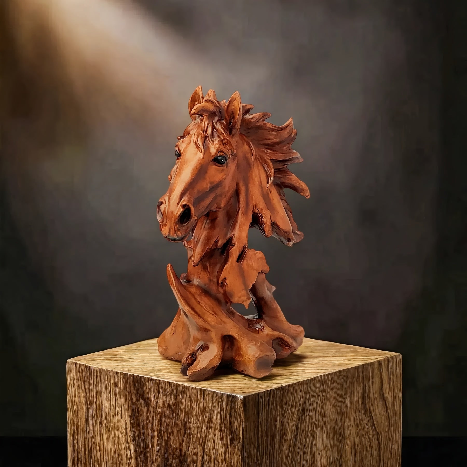 Vintage Style Resin Horse Sculpture
