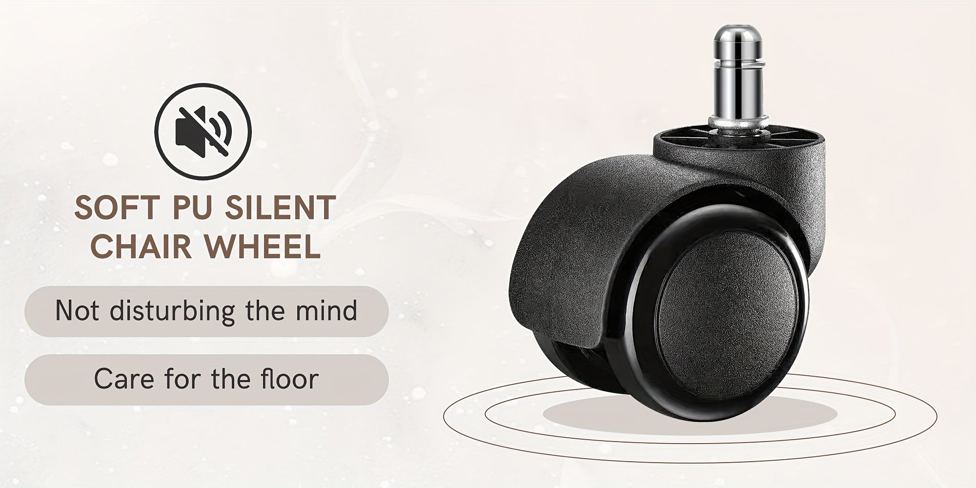 Home Computer Desk Chair, Ergonomic Back Support, 360° Free Rotation