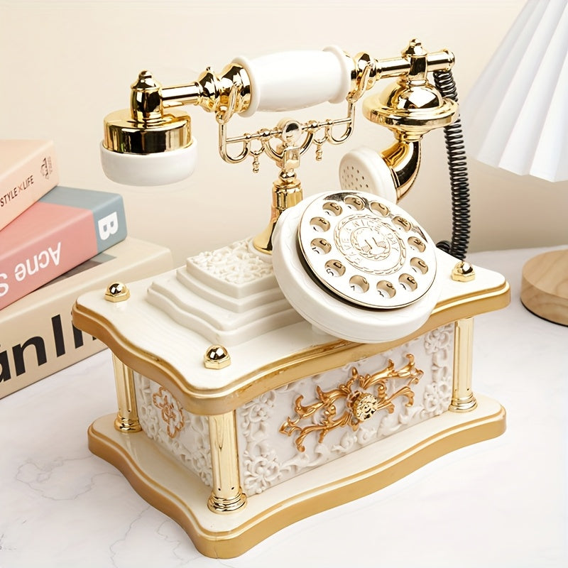 Vintage Rotary Telephone Music Box