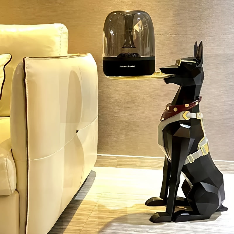 Doberman Dog Figurine Tray